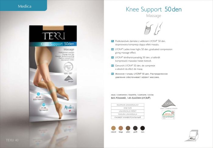 Terri Medica Kneesupport50 Den   Catalog | Pantyhose Library